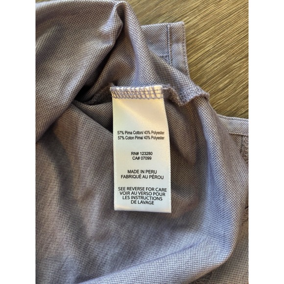 Travis Mathew Polo Shirt Men's Medium Golf Performance Stripes Stretch Preppy - Picture 8 of 10